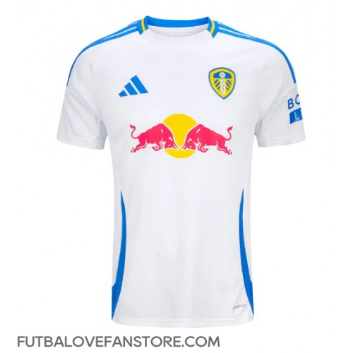 Leeds United Daniel James #7 Domáci futbalový dres 2024-25 Krátky Rukáv Leeds United Daniel James #7 Domáci futbalový dres 2024-25 Krátky Rukáv